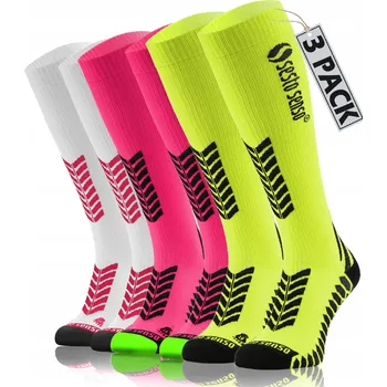 Pánské ponožky Sesto Senso 3 páry vysokých běžeckých ponožek velikost 47-50 růžové