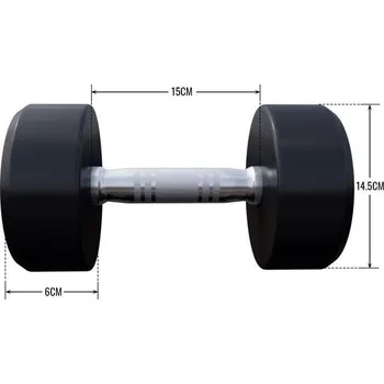GORILLA SPORTS Gorilla Sports Profesionální jednoručka, 10 kg 10kg ČERNÁ