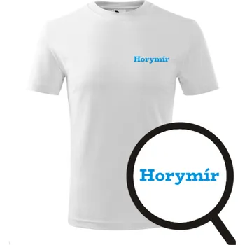 Chlapecké tričko Bílé dětské tričko Horymír - dětské tričko se jménem - barva bílá - velikost 6let