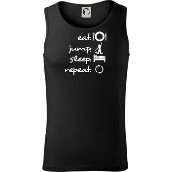 Pánské termoprádlo Eat jump sleep repeat - Tílko pánské Core - L ( Černá )