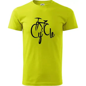 Pánské tričko Cycle kolo - Klasické pánské triko vyšší gramáže - 2XL ( Limetková )