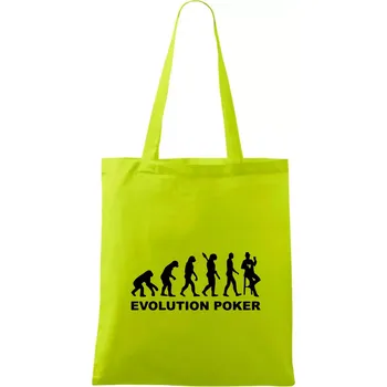 Evolution poker - Taška bavlněná - 42 x 38 cm ( Limetková )