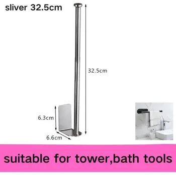 Držák kuchyňských utěrek Držák papírových utěrek bez vrtání | kuchyňský držák, držák utěrek - Stříbrné L.