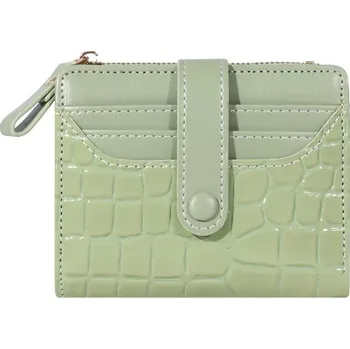 Peněženka Elegantní dámská peněženka s dvojitým zipem | peněženka, pouzdro na karty - Zelený