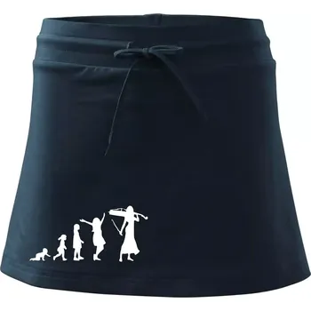 Dámská sukně Evoluce cellistka - Sportovní sukně - two in one - L ( Námořní modrá (velmi tmavá - téměř černá) )