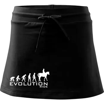 Dámská sukně Evoluce Ride horse - Sportovní sukně - two in one - L ( Černá )