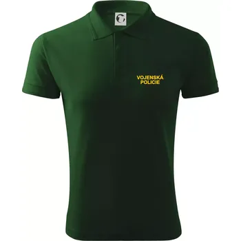 Pánská košile Vojenská Policie - Polokošile pánská Pique Polo 203 - 4XL ( Lahvově zelená )