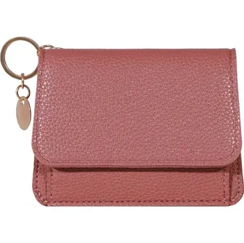 Peněženka Malá koženková peněženka na karty | dámská peněženka, malá peněženka - tmavě růžová