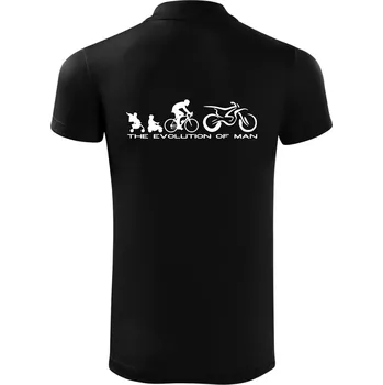 Pánská košile Evolution of man (Enduro) - Polokošile Victory sportovní (dresovina) - 2XL ( Černá )