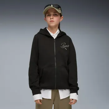 Chlapecká mikina Puma ESS SCRIPT Full-Zip Hoodie 689253 01 velikost: 152