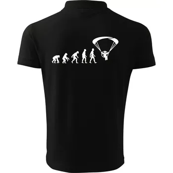 Pánská košile Evoluce paramotor - Polokošile pánská Pique Polo 203 - XL ( Černá )