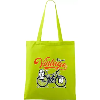 Bicycle Vintage - Taška bavlněná - 42 x 38 cm ( Limetková )