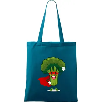 Super Brokolice - Taška bavlněná - 42 x 38 cm ( Petrolejová )