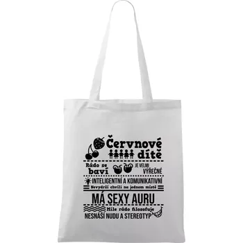 Narozeniny červen - Taška bavlněná - 42 x 38 cm ( Bílá )