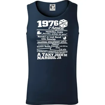 1976 v kostce - Tílko pánské Core - M ( Námořní modrá (velmi tmavá - téměř černá) )