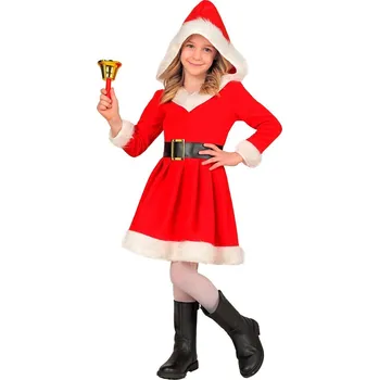 Karnevalový kostým Dívčí šaty paní Santová - Pro věk 5-7 let