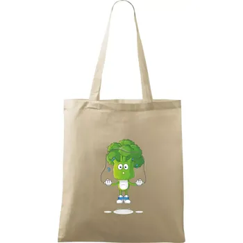 Nákupní taška Brokolice tenista - Taška bavlněná - 42 x 38 cm ( Naturální )