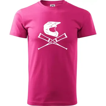 Cross helma / berle - Klasické pánské triko vyšší gramáže - XS ( Purpurová )