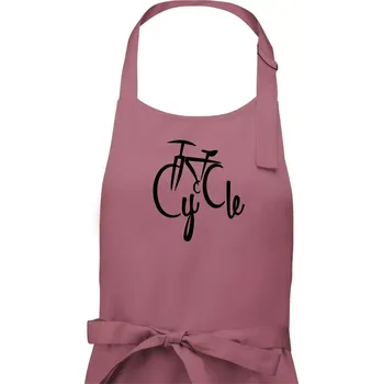 Kuchyňská zástěra Cycle kolo - Pánská zástěra na vaření - Univerzální velikost ( Starorůžová )