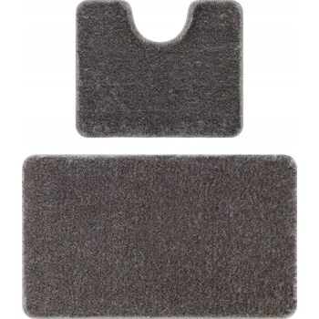 Koupelnová předložka KOUPELNOVÉ PŘEDLOŽKY 2ks 60x100 HLADKÉ JEDNOBAREVNÉ šedé PROTISKLUZOVÉ #KPL207