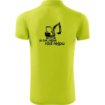 Pánská košile Já tak nějak rád rejpu - Polokošile Victory sportovní (dresovina) - XL ( Limetková )