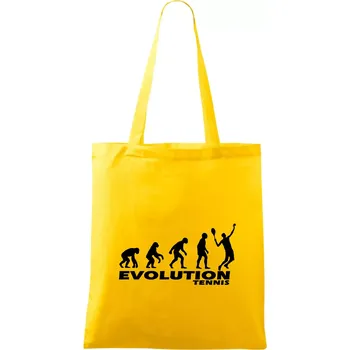 Nákupní taška Evoluce tenis kluk - Taška bavlněná - 42 x 38 cm ( Žlutá )