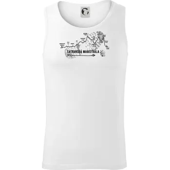 Profil Tatranská magistrála - Tílko pánské Core - M ( Bílá )