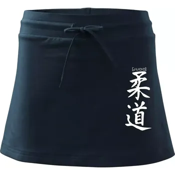 Dámská sukně Judo nápis japan - Sportovní sukně - two in one - XS ( Námořní modrá (velmi tmavá - téměř černá) )
