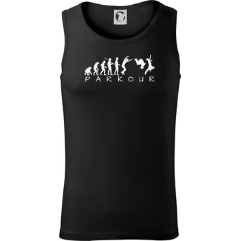 Parkour evoluce - Tílko pánské Core - S ( Černá )