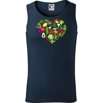 Zelenina Srdce - Tílko pánské Core - XL ( Námořní modrá (velmi tmavá - téměř černá) )