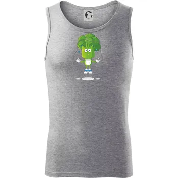 Brokolice tenista - Tílko pánské Core - 2XL ( Tmavě šedý melír )