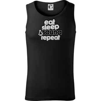 Eat sleep sauna repeat - Tílko pánské Core - XL ( Černá )