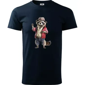 Pánské tričko Mýval v košili - Triko extra velké (5-8XL) - 7XL ( Námořní modrá (velmi tmavá - téměř černá) )