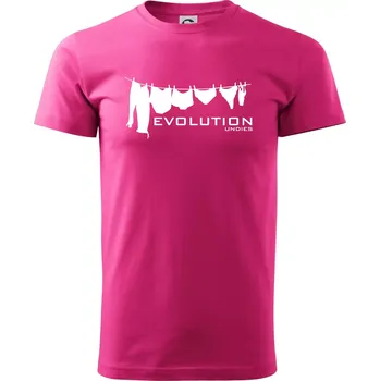 Pánská móda Evoluce spodního prádla - Klasické pánské triko vyšší gramáže - M ( Purpurová )