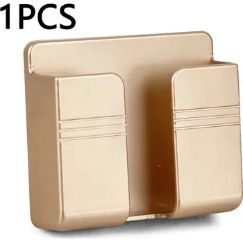 Držák na zeď pro mobilní nabíjení | nástěnný držák, stojánek na mobil - 1 ks žlutá