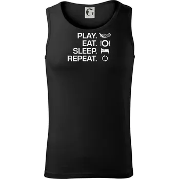 Play Eat Sleep Repeat florbal - Tílko pánské Core - 2XL ( Černá )
