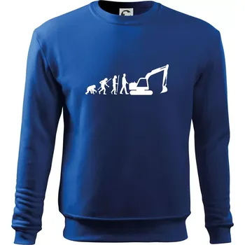 Evoluce bagr velký - Mikina Essential dětská - 158 cm/12 let ( Královská modrá )