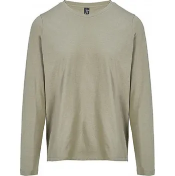 Sol's Dámské tričko Monarch s dlouhým rukávem 100% bavlna Barva: Khaki, Velikost: XS L04443