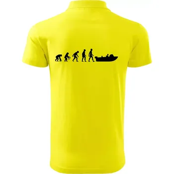 Pánská košile Evoluce člun - Polokošile pánská Pique Polo 203 - 3XL ( Citrónová )