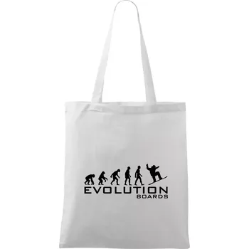 Nákupní taška Evoluce Boards - Taška bavlněná - 42 x 38 cm ( Bílá )