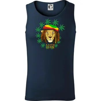 Rasta Lion - Tílko pánské Core - XL ( Námořní modrá (velmi tmavá - téměř černá) )