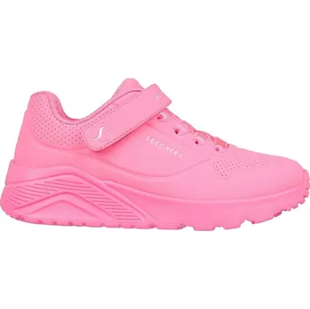Chlapecké tenisky Skechers Duraleather W Metallic Heel Lace Up Low-Top Trainers Girls Pink C11 (28.5)