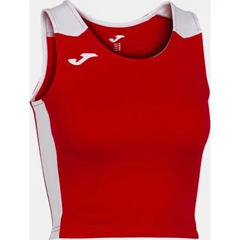 Dámské tričko Dámský/Dívčí sportovní top JOMA RECORD II TOP RED WHITE Velikost: 12 (2XS), Barva: RED-WHITE