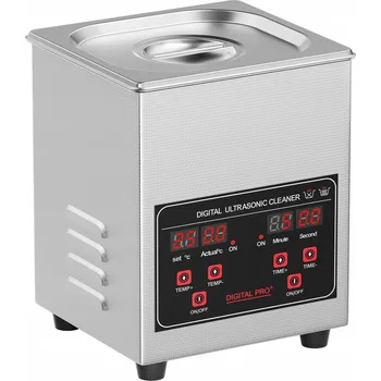 Ultrazvuková čistička Ultrazvuková čistička 50W 1,3L 40KHz Nerezová Ocel s displejem