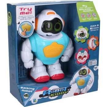 Robot Robot baby Kiddy chodící s efekty na baterie Světlo Zvuk plast | 829422