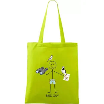 Bird guy - Taška bavlněná - 42 x 38 cm ( Limetková )