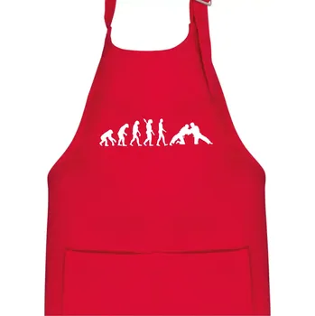Kuchyňská zástěra Judo Evoluce - Dětská zástěra na vaření - Univerzální velikost ( Červená )