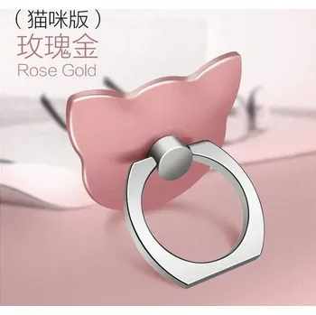 Držák na mobil na prst | držák na telefon - Růžová kočka