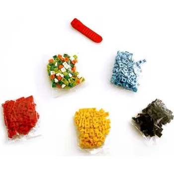 Svačinový box Svačinová krabička s přepážkami pro děti | obědový box | jídelní box - 500 stavebních bloků