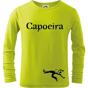 Dětská móda Capoeira velký - Triko dětské Long Sleeve - 122 cm/6 let ( Limetková )
